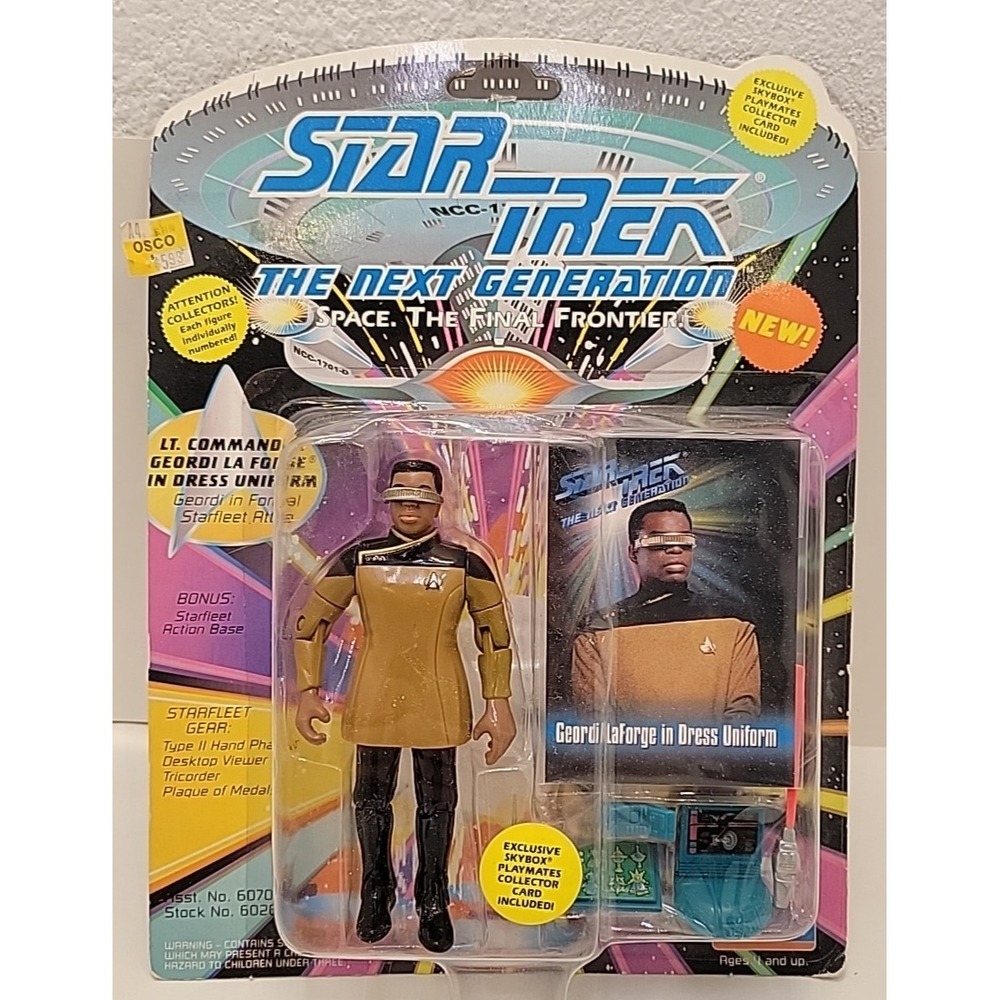 Star Trek The Next Generation Lt Commander Geordi La Forge 4.5" Action Figure